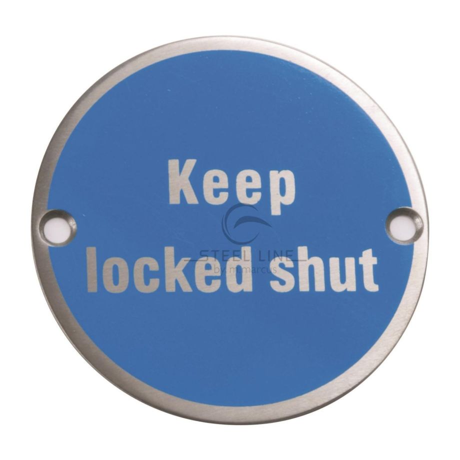 Steel Line - Keep Locked Shut Engraving