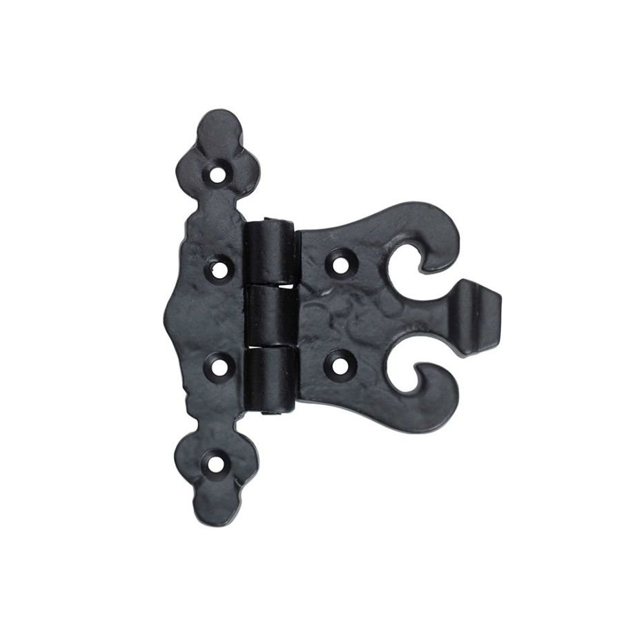 Black Antique Unequal Hinge 89mm Pair