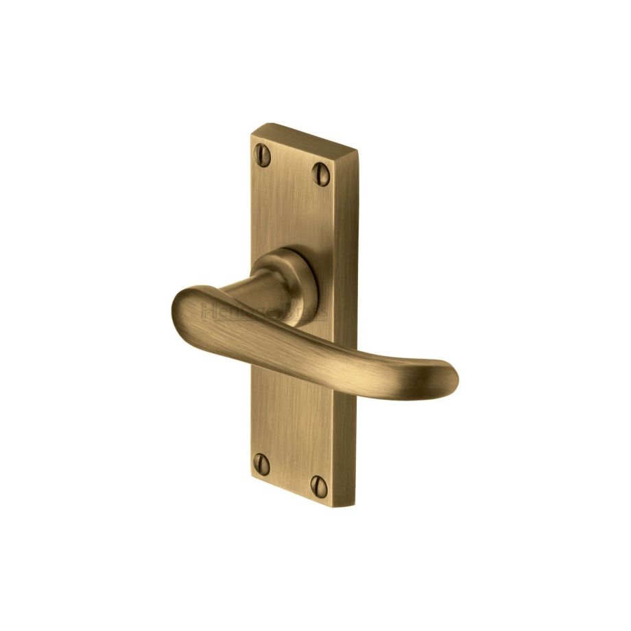 Heritage Brass - Windsor Short Door Handle on Plate