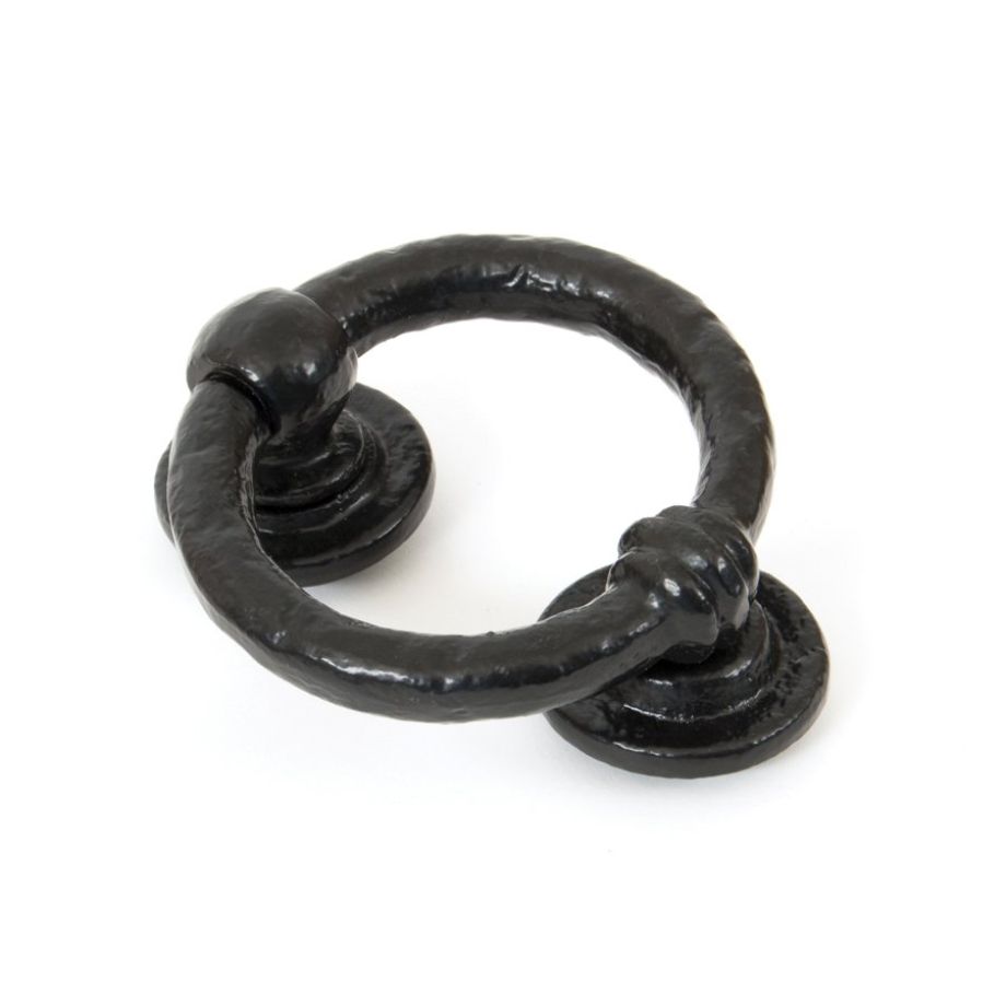 Black 4" Ring Door Knocker