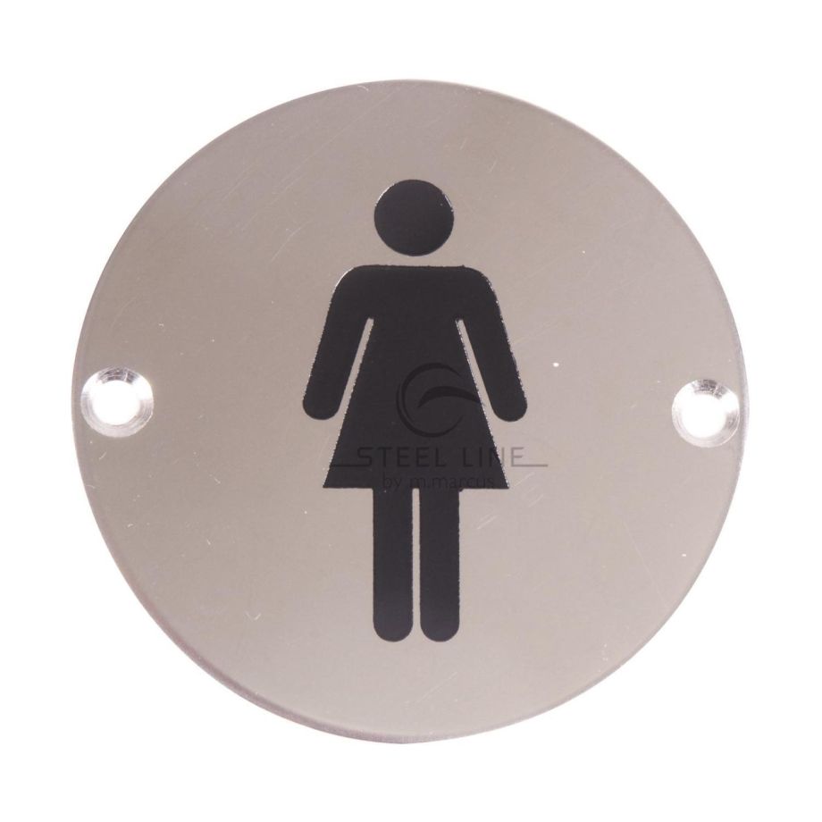 Steel Line - Female Symbol Sign