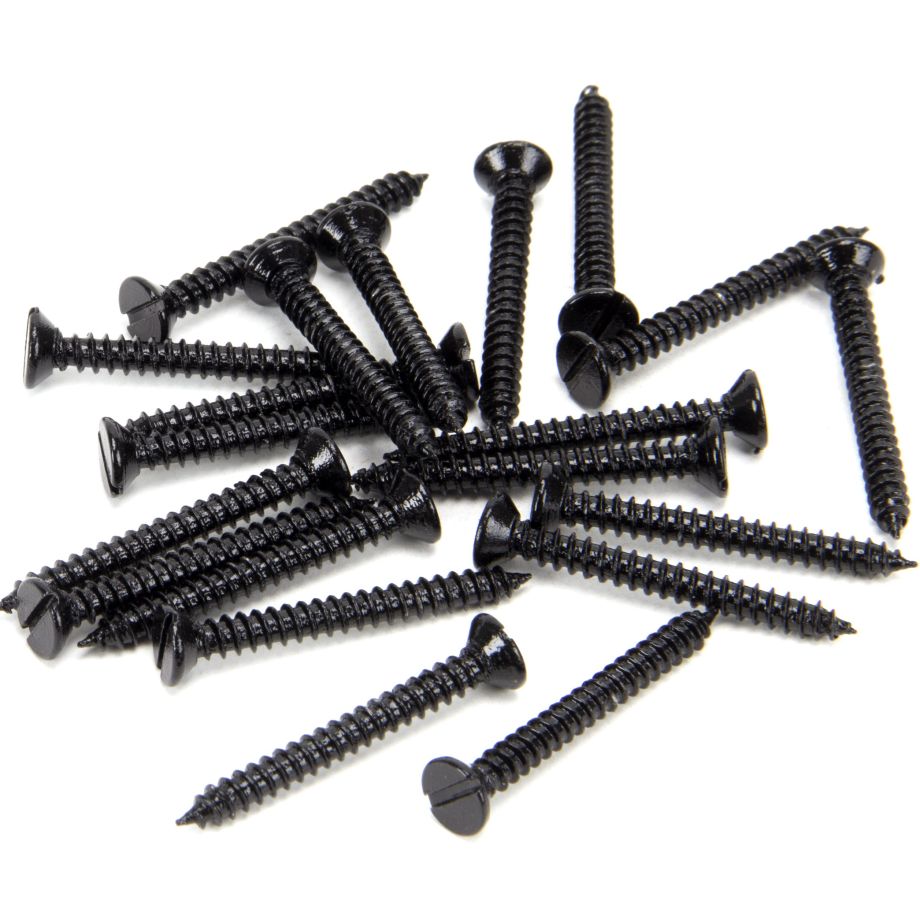 Black 6 x 1¼" Countersunk Screws (25)
