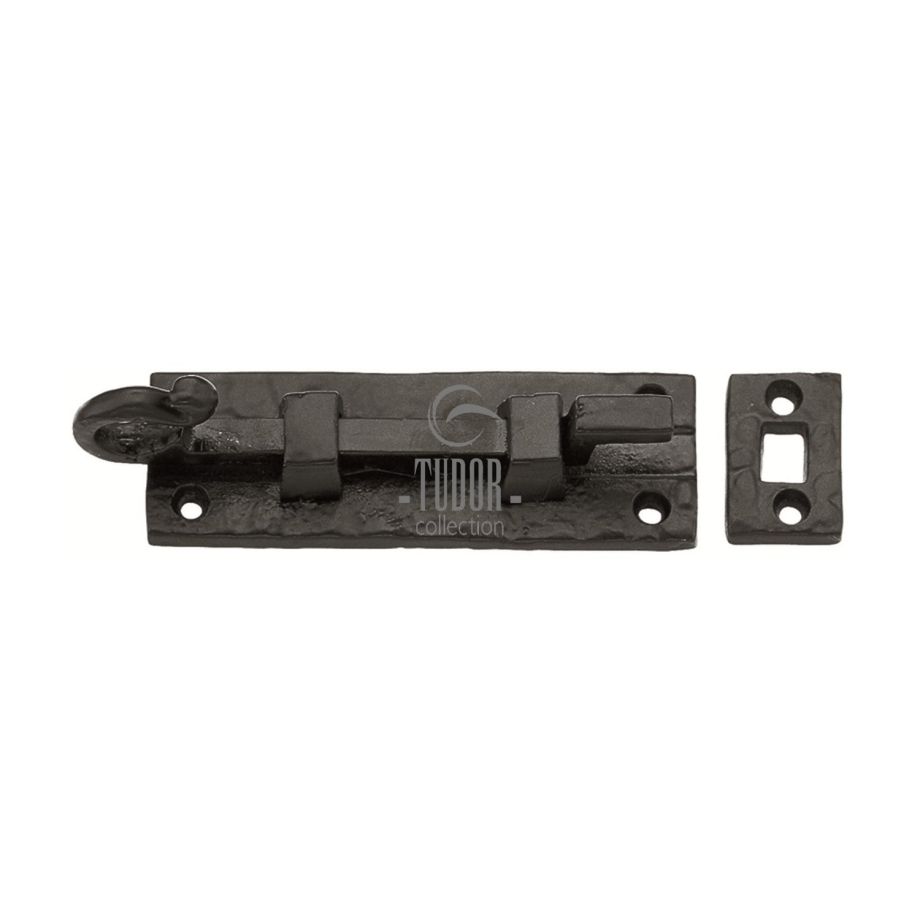 Tudor - Door Bolt Necked Black Iron