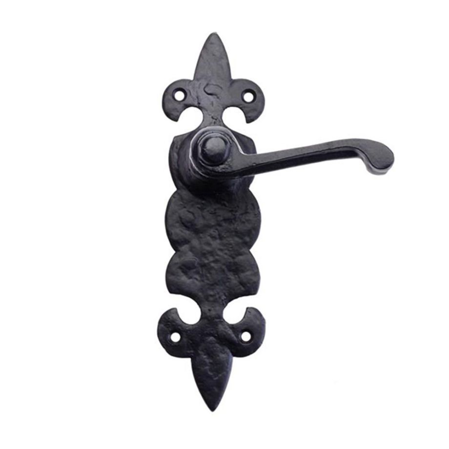 Black Antique Ornate Lever