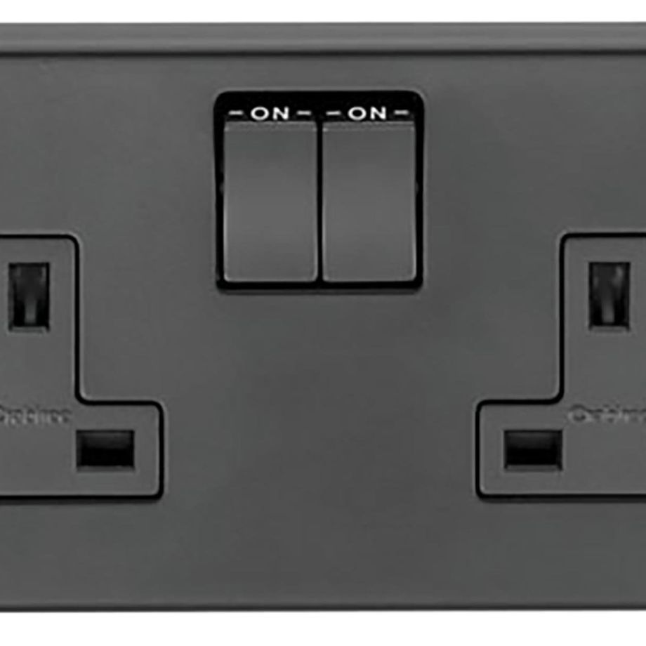 MB Double 13 Amp Switched Socket