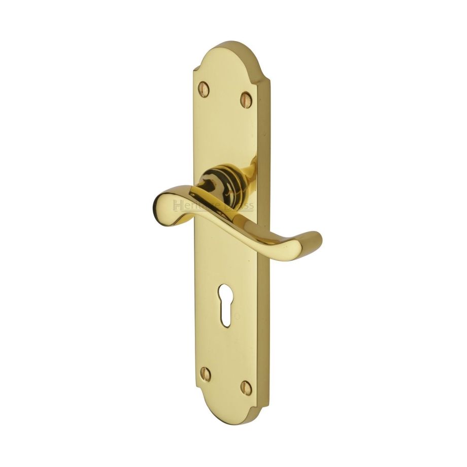 Heritage Brass - Savoy Long Door Handle on Plate