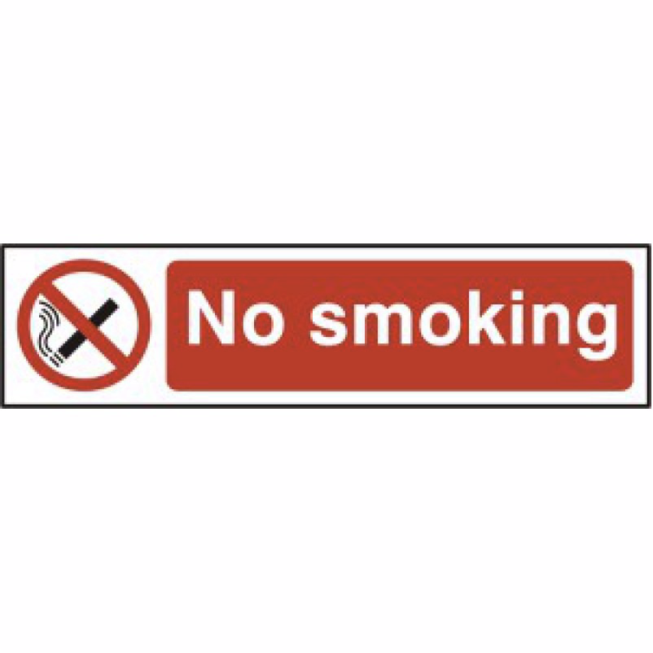 No smoking' Sign - PVC - 200 x 50mm