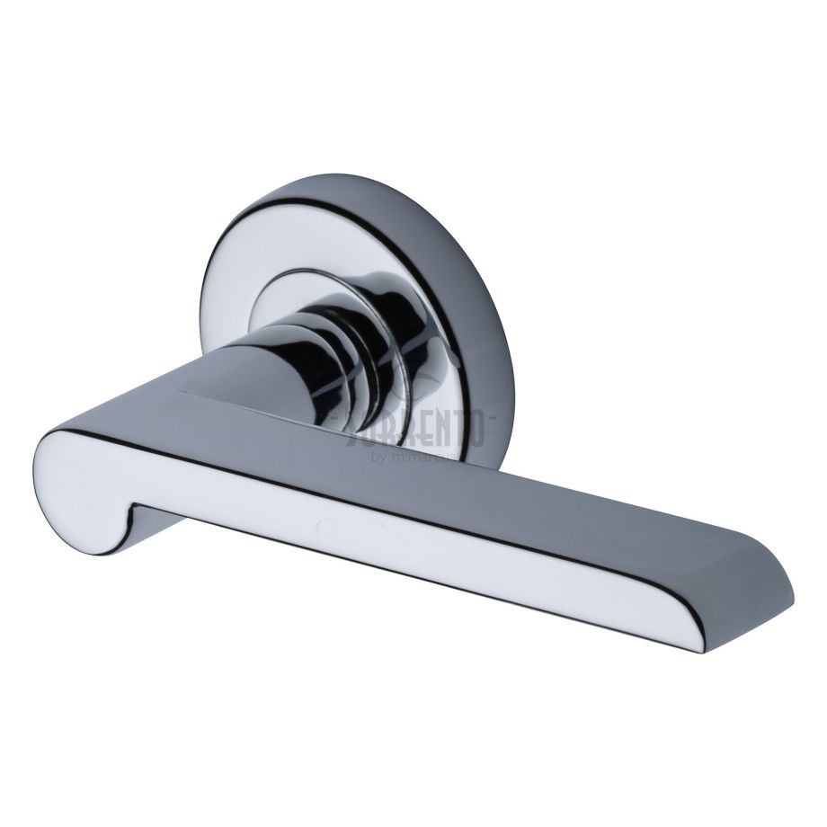 Sorrento - Lugano Door Handle on Round Rose