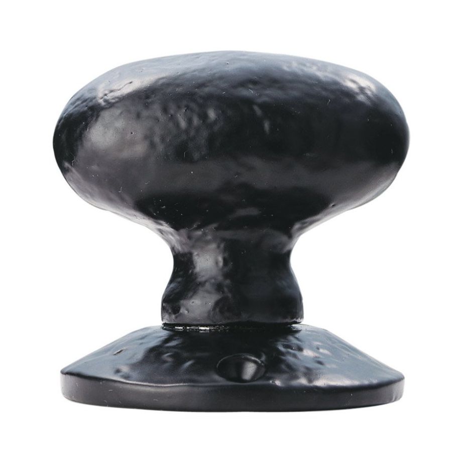 Black Antique Oval Mortice Knob
