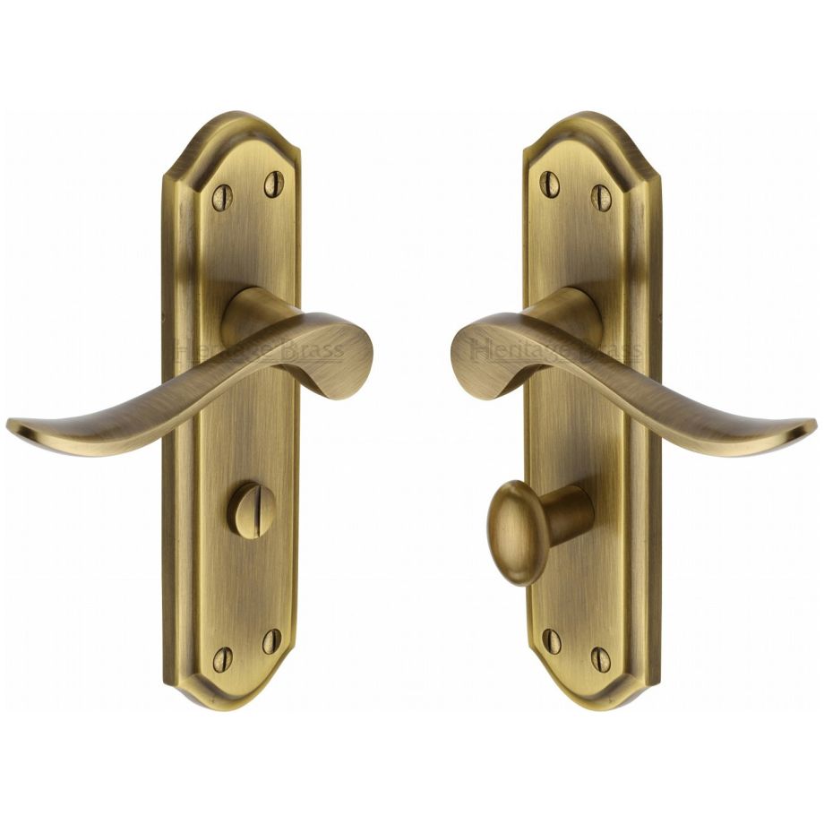 Heritage Brass - Sandown Door Handle on Plate