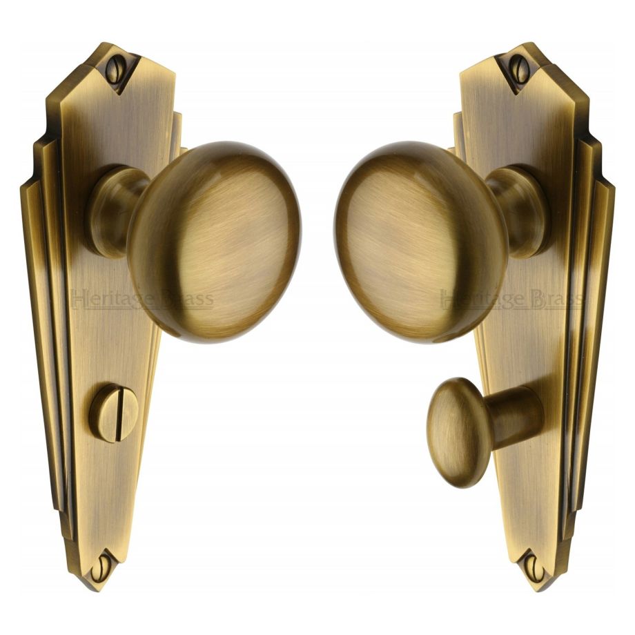 Heritage Brass - Broadway Door Knob on Plate