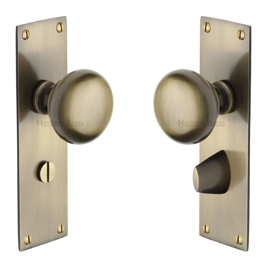 Heritage Brass - Balmoral Door Knob on Plate