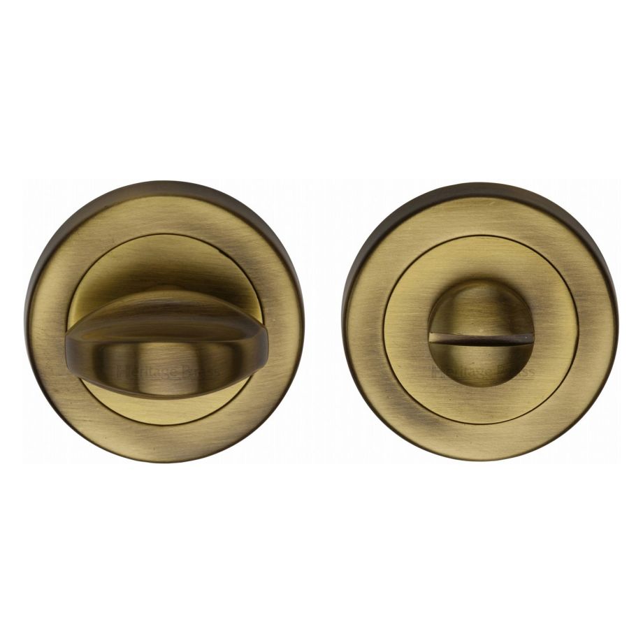 Heritage Brass - Round Bathroom Turn & Release - V0678