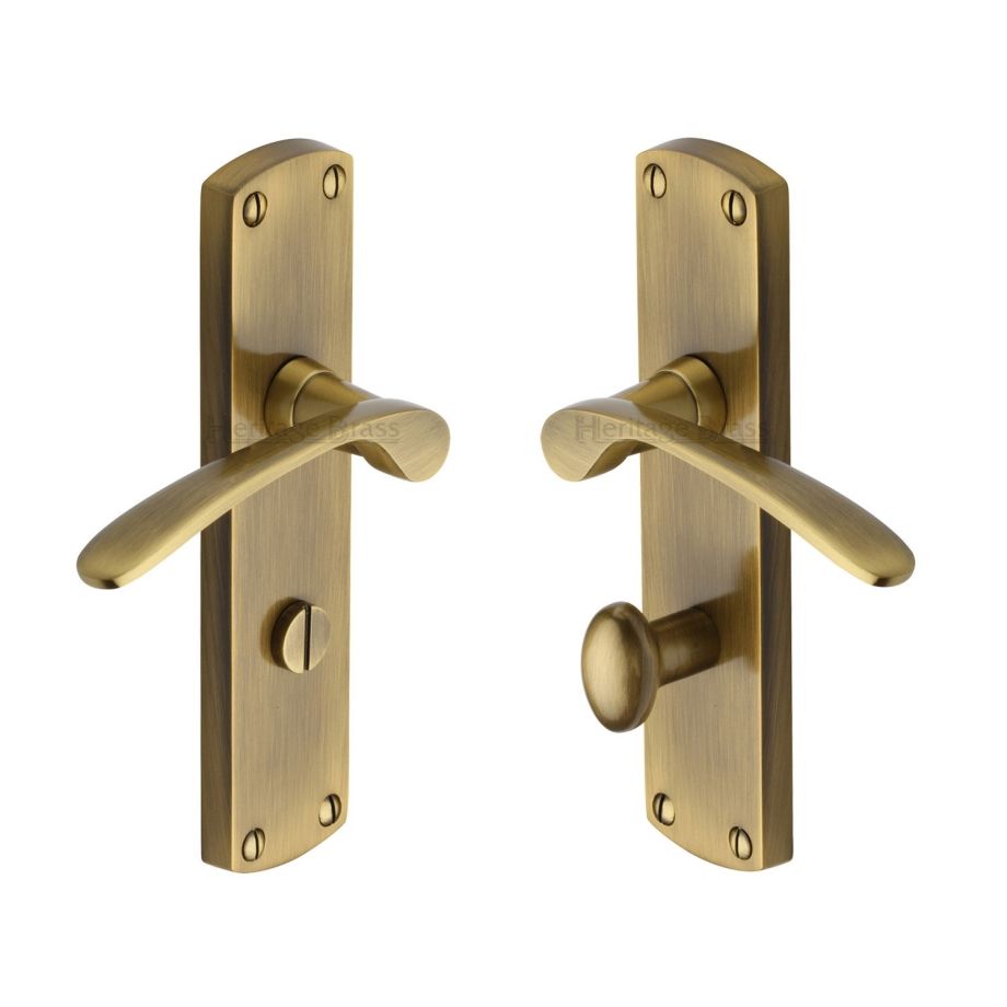 Heritage Brass - Diplomat Door Handle on Plate