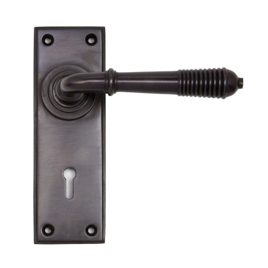 From The Anvil Reeded Lever on Backplate Set