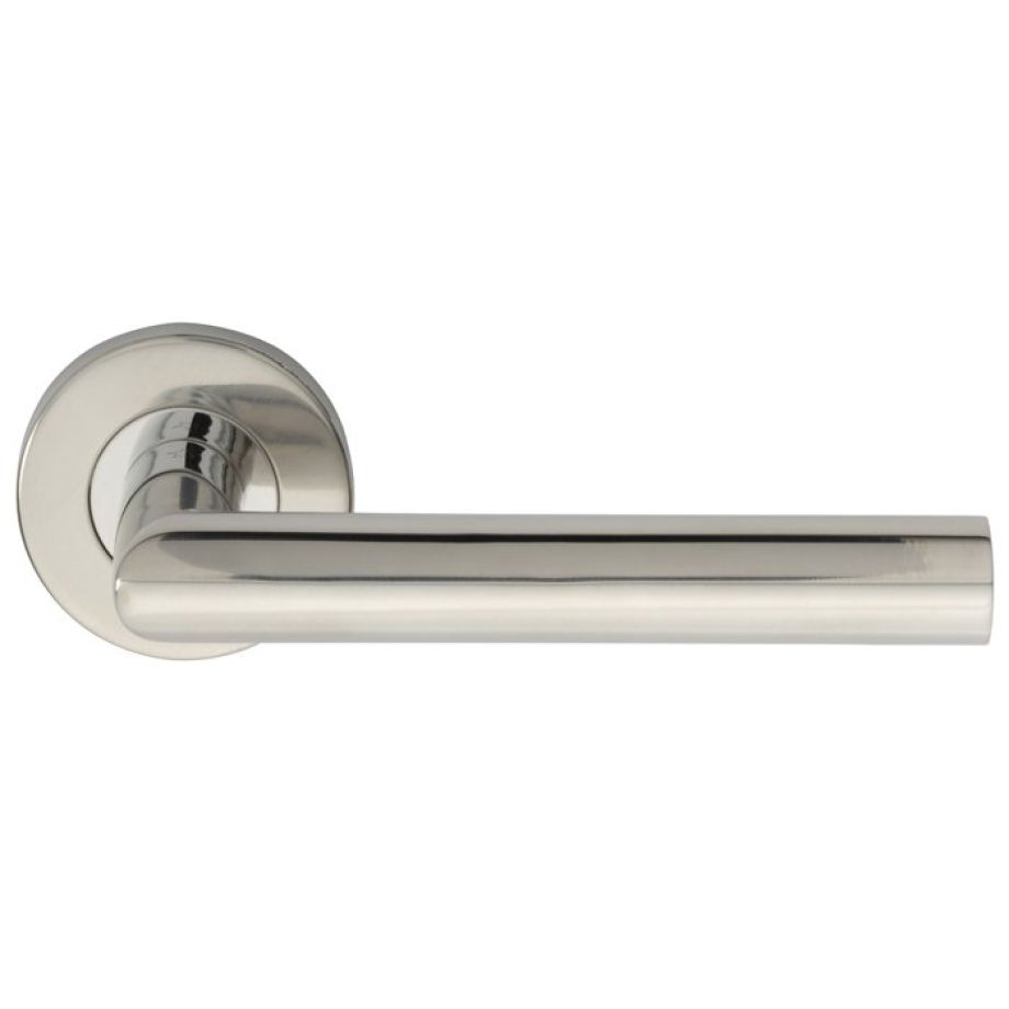 Mitred Round Bar Lever on Sprung Rose