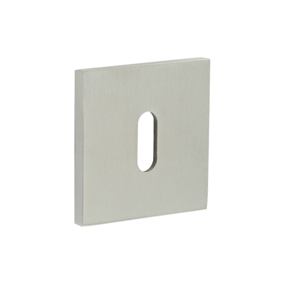 Frelan Hardware CR-T10 CRES Standard Keyway Square Rose Escutcheon