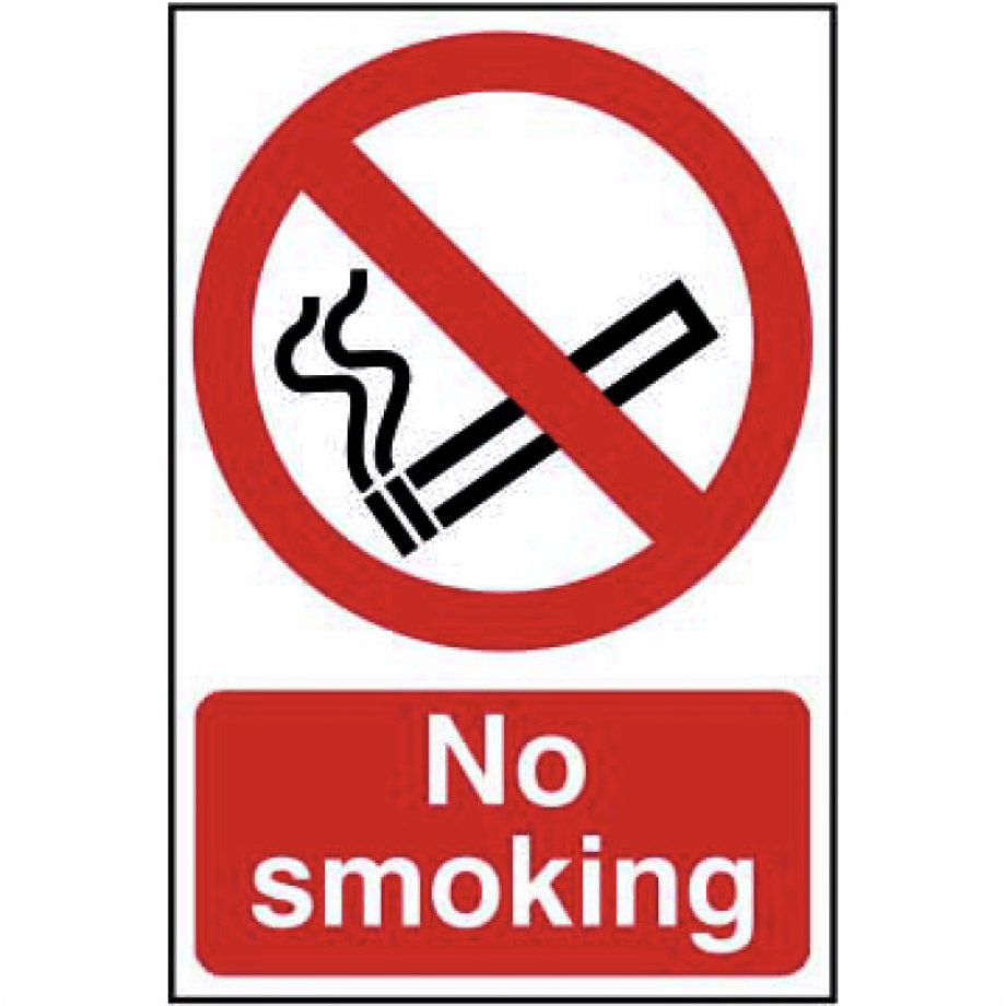 No smoking' Sign - PVC - 400 x 600mm