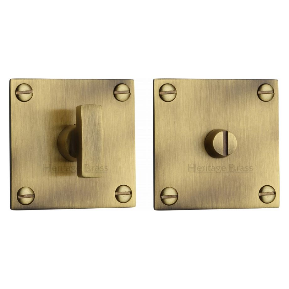 Heritage Brass - Square Bathroom Turn & Release