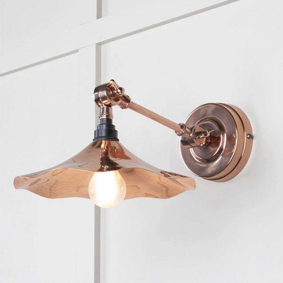 Smooth Copper Flora Wall Light