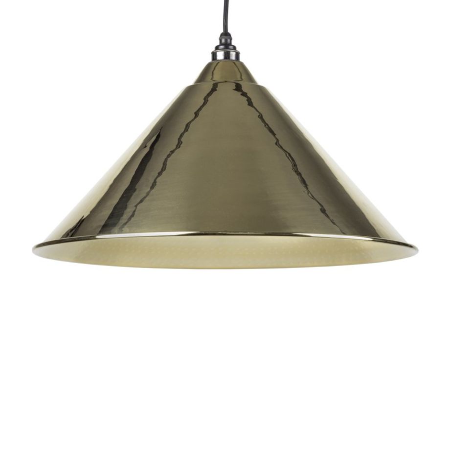 Hammered Brass Hockley Pendant