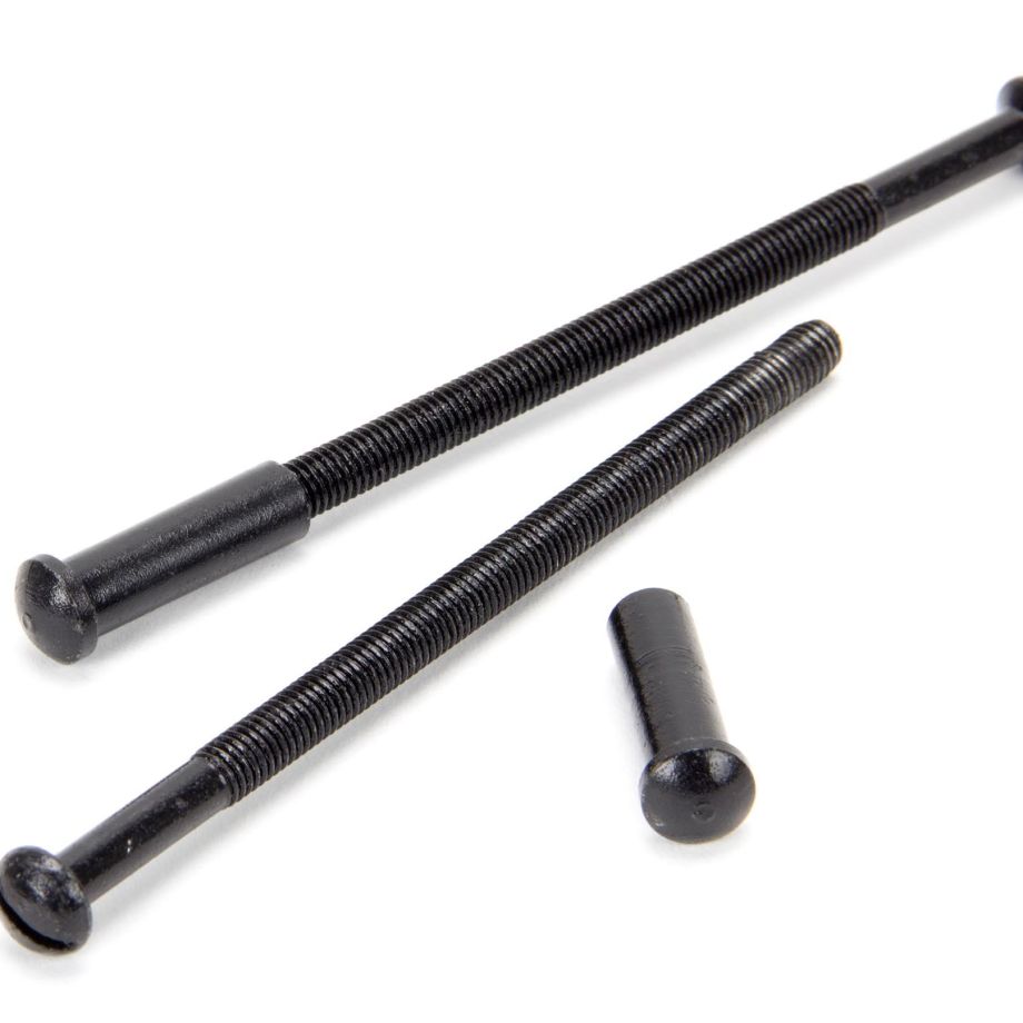Black 5mm Male & Female Screws (2) - No Slots