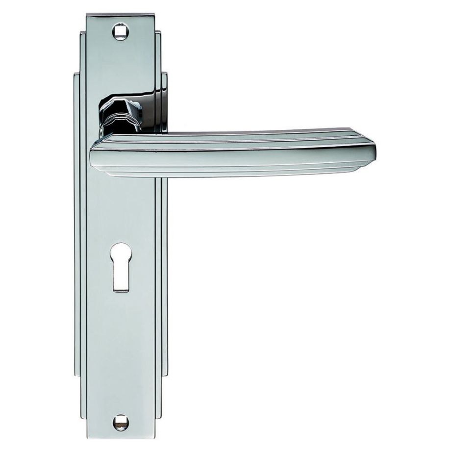 Art Deco Lever on Backplate