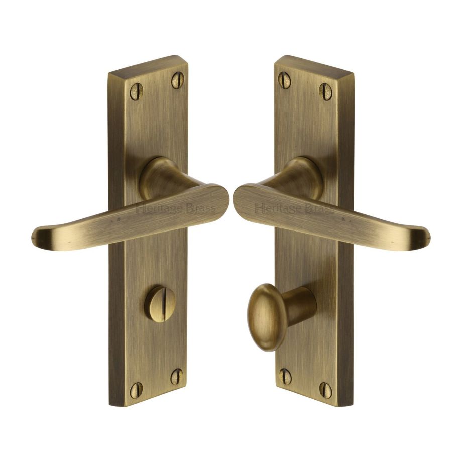 Heritage Brass - Victoria Door Handle on Plate