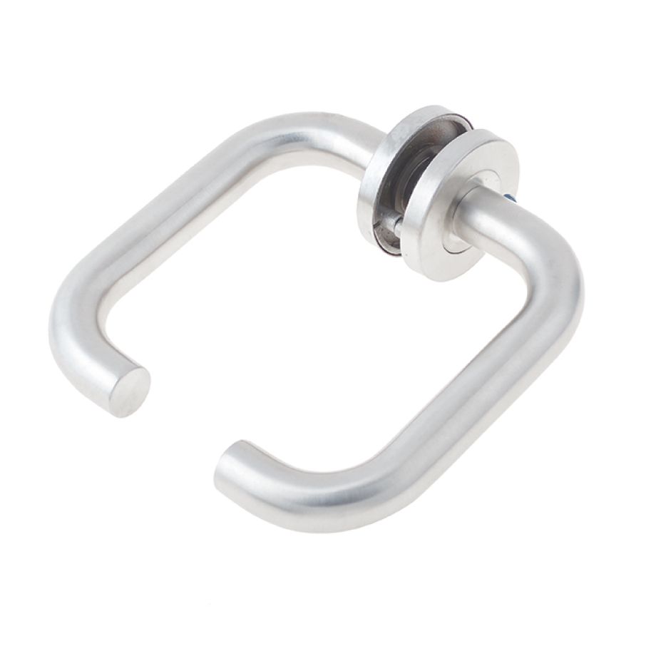 Stainless Steel Venus 19mm Door Handles On Rose