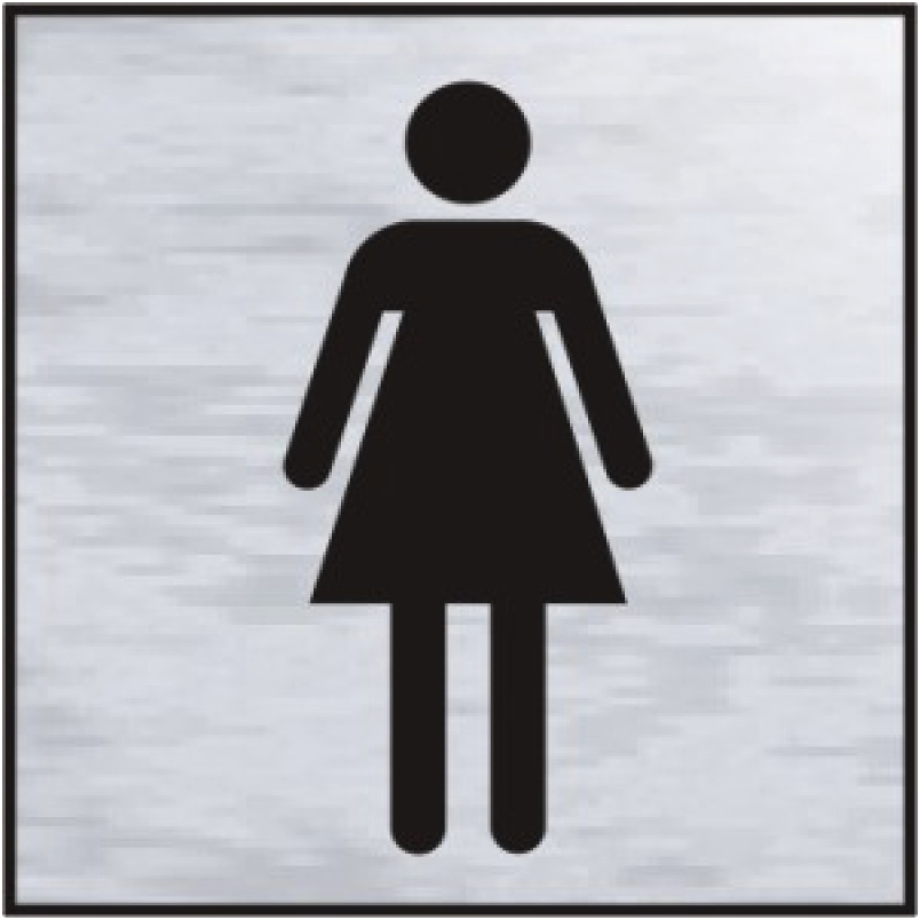 Ladies symbol' Sign - BRS - 120 x 122mm
