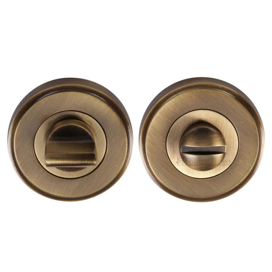 Heritage Brass - Round Bathroom Turn & Release - V4045