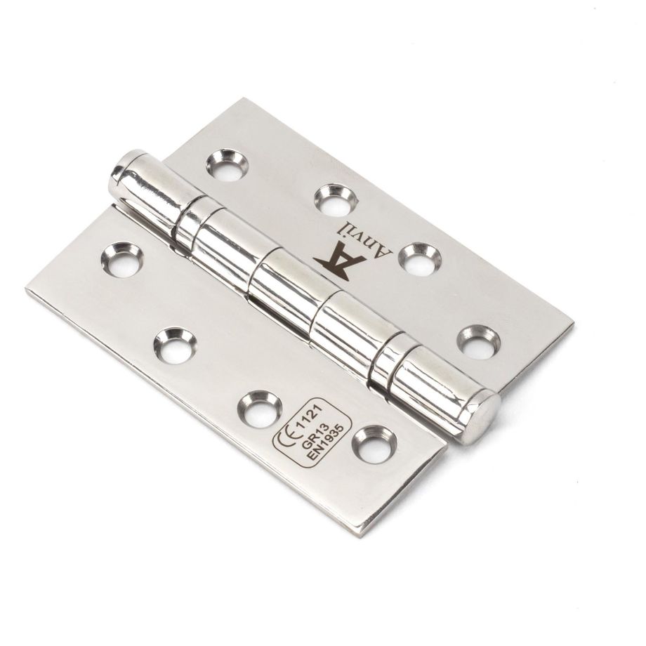 4" Ball Bearing Butt Hinge (pair) ss
