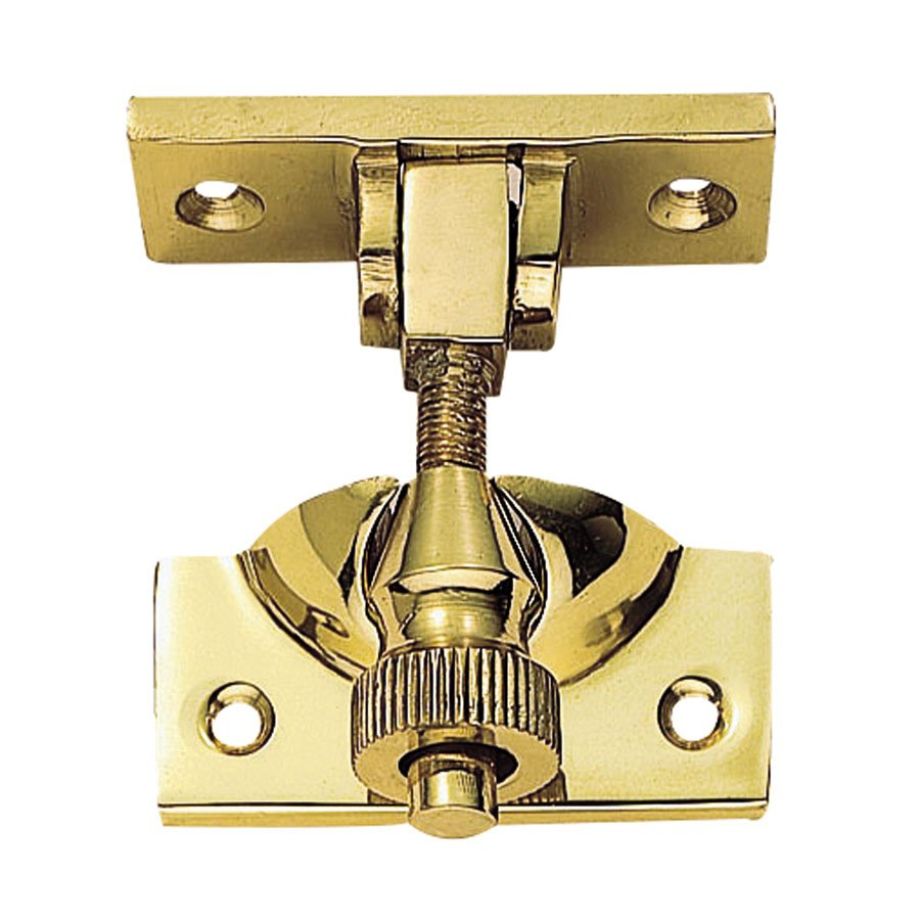 Polished Brass Brighton Pattern Sash Fastener 57mm x 20mm