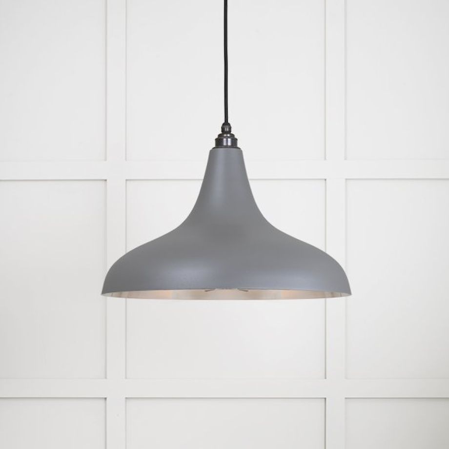 Smooth Nickel Frankley Pendant in Bluff