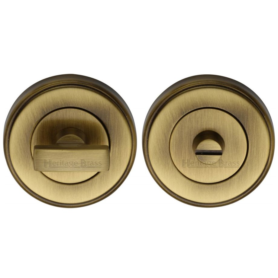 Heritage Brass - Round Bathroom Turn & Release - V4040