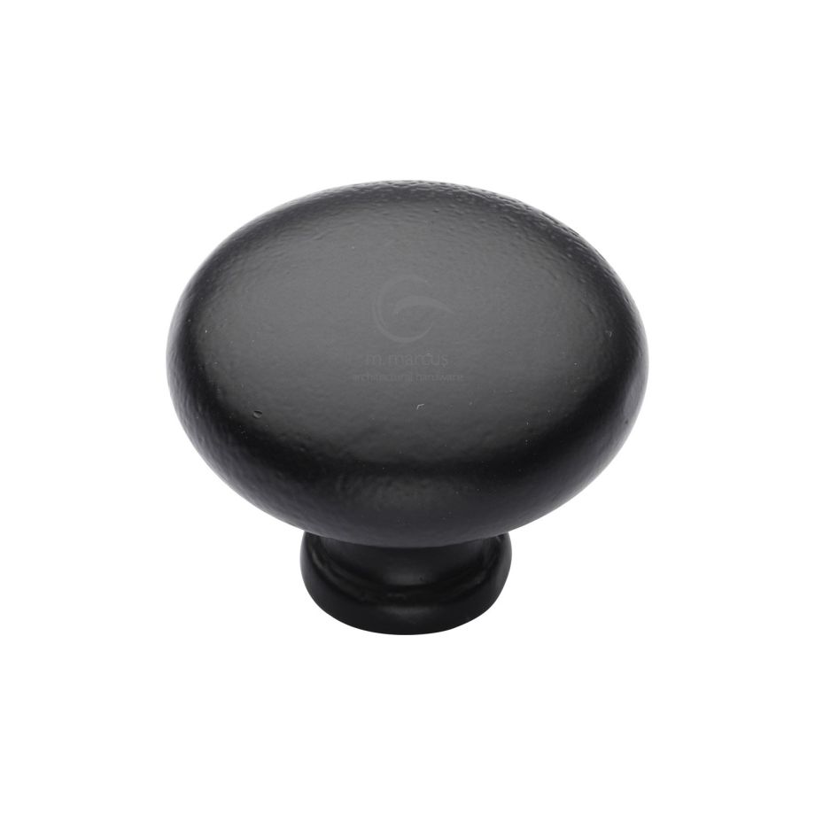M.Marcus - Matt Black Iron Round Cabinet Knob