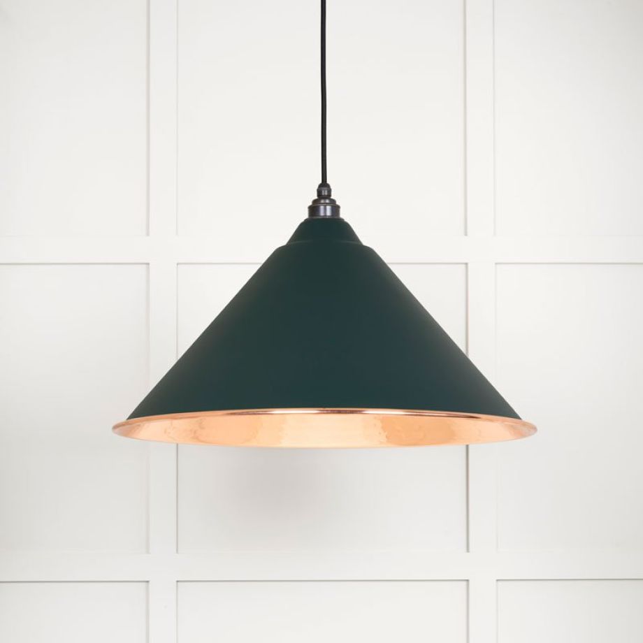 Hammered Copper Hockley Pendant in Dingle
