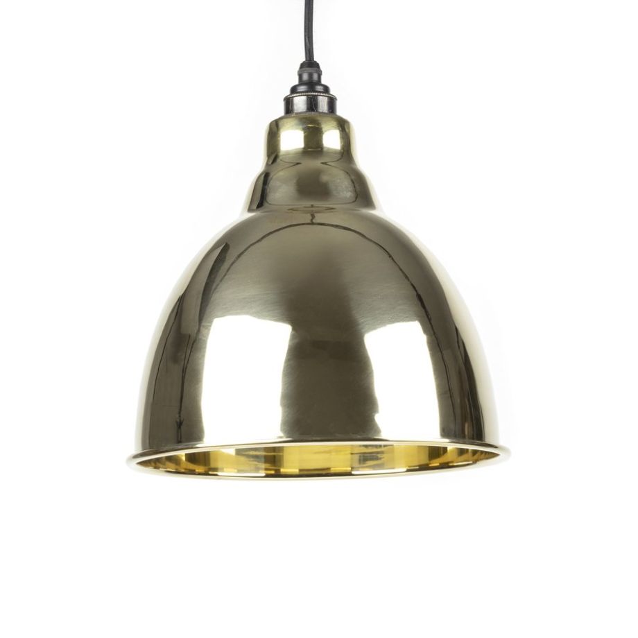 Smooth Brass Brindley Pendant
