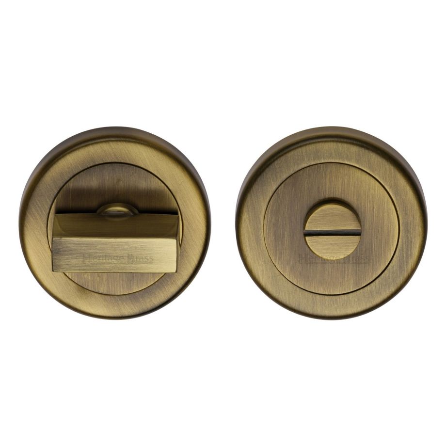 Heritage Brass - Round Bathroom Turn & Release - V4035