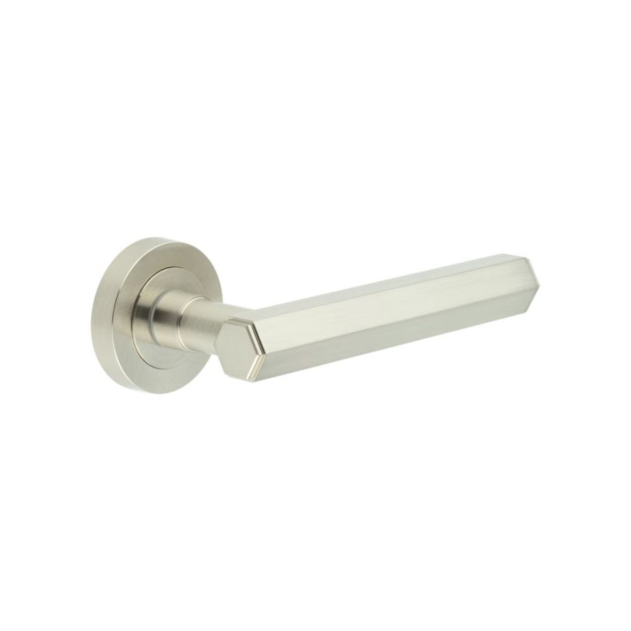 Jedo Hex Door Handles On Rose