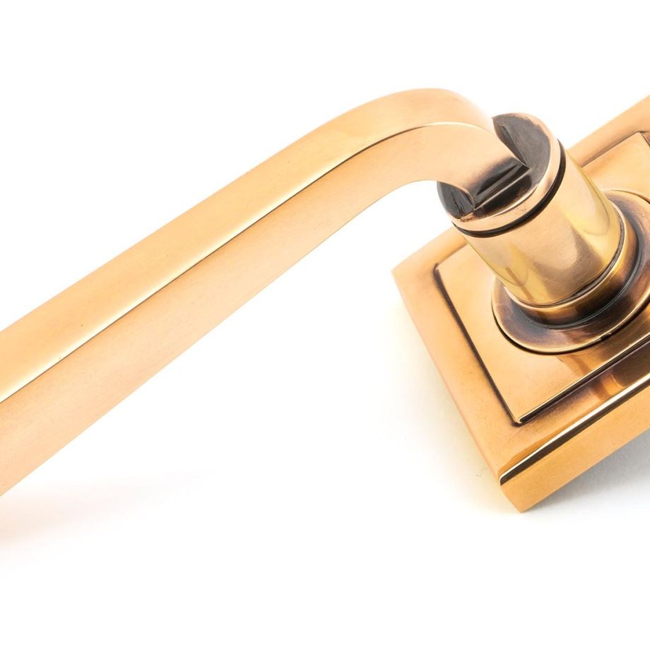 Avon Round Lever on Rose Set (Square) - Unsprung