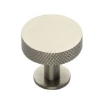 Heritage Brass - Knurled Disc Cabinet Knob with Rose
