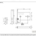 5" Horizontal Bathroom Lock
