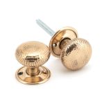 Anvil Hammered Mushroom Mortice/Rim Knob Set