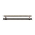 Heritage Brass - Knurled Cabinet Pull Handle with Plate