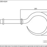 Pewter Hook Curtain Finial (Pair)