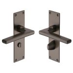 Heritage Brass - Trident Door Handle on Plate