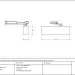 Polished Brass Size 2-5 Door Closer & Cover