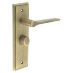 Burlington Knightsbridge Door Handles On Back Plate with Turn & Release