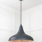 Smooth Copper Frankley Pendant in Soot